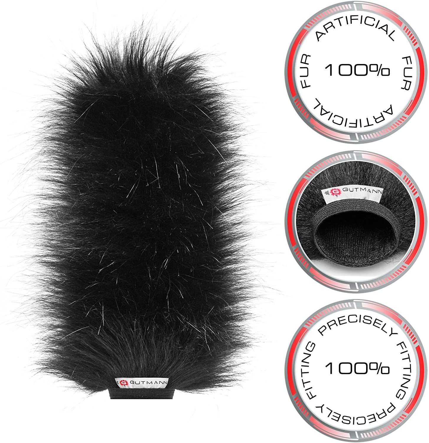 Gutmann Microphone Fur Windscreen Windshield for Sennheiser MKE 300, Transparent - Image 3