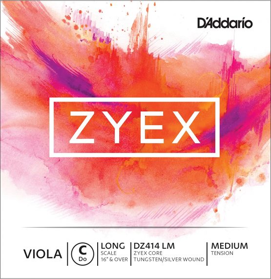 D'Addario Zyex Long Scale Medium Tension Single C String for Viola