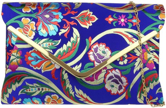 Girly HandBags Baroque Flower Clutch Bag