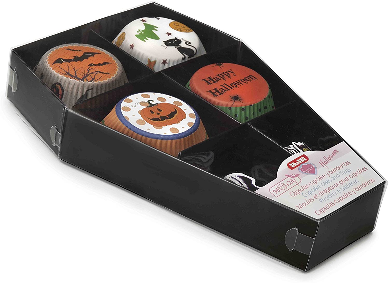 Ibili Cupcake Cases And Flags, 30 x 30 x 30 cm, Multi-color
