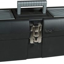 STANLEY Toolbox Storage Metal Latch, 2 Lid Organisers, Portable Tote Tray for Tools, 16 Inch, 1-94-857