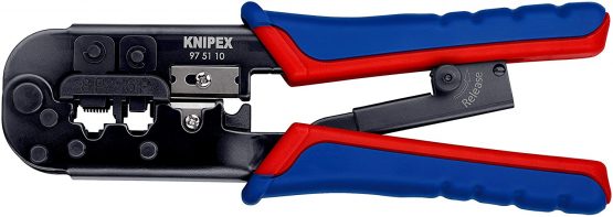 KNIPEX Crimping Pliers for Western plugs (190 mm) 97 51 10 SB (self-service card/blister)