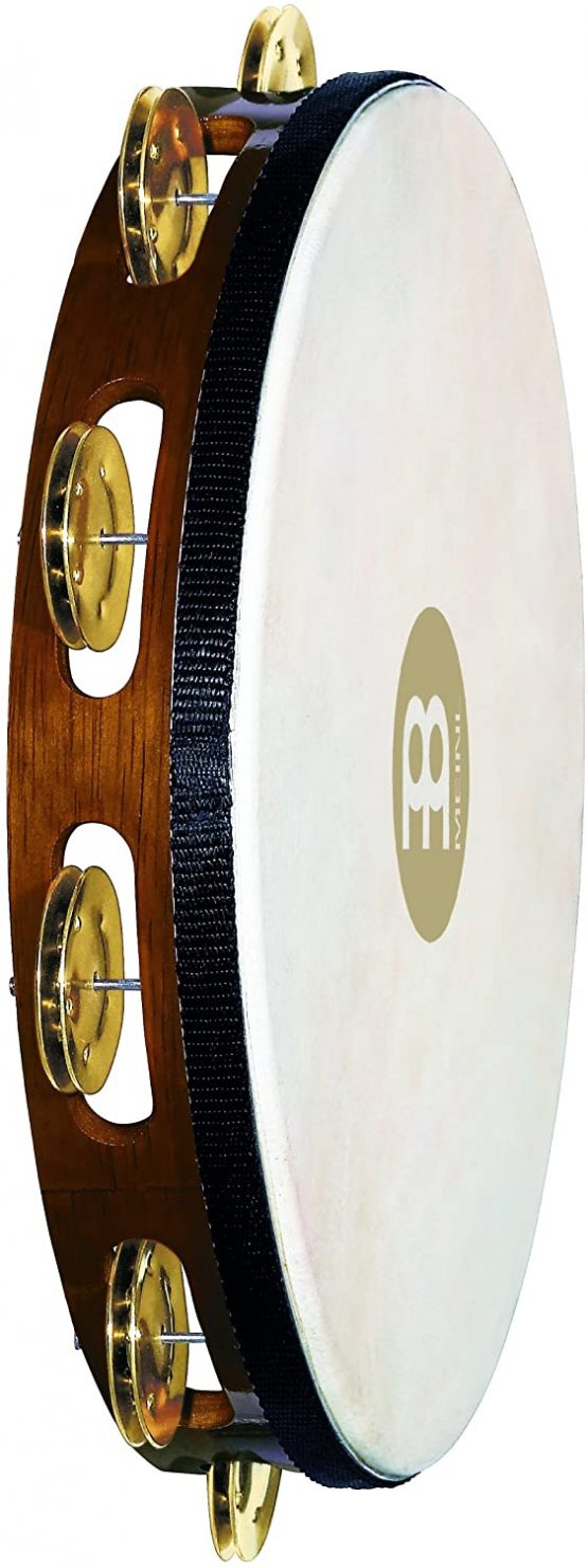 Meinl Headed Wood Tambourines with Brass Jingles - Image 2