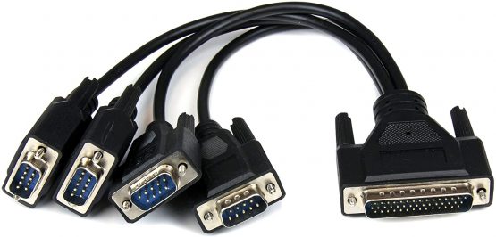 StarTech 4 Port PCI Express PCIe Serial Combo Card with Breakout Cable - 2 x RS232 2 x RS422 / RS485 - Dual Profile (PEX4S232485) - Image 3