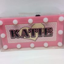 KATIE Childrens LED Personalised Name In Lights room Sign