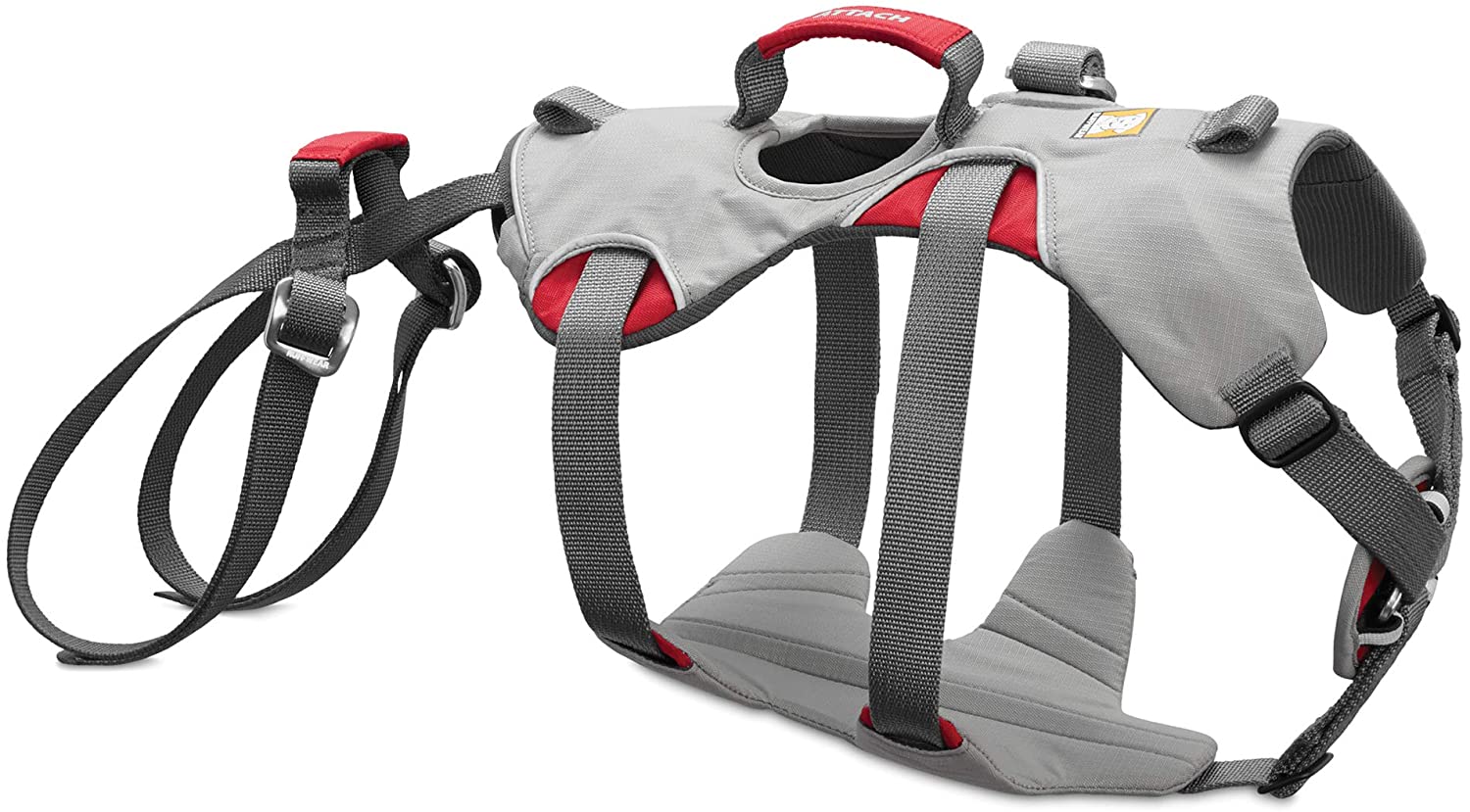 Ruffwear Climbing Harness for Dogs Very Small Breeds, Adjustable Fit, Size: X-Small, Cloudburst Grey, Doubleback Harness