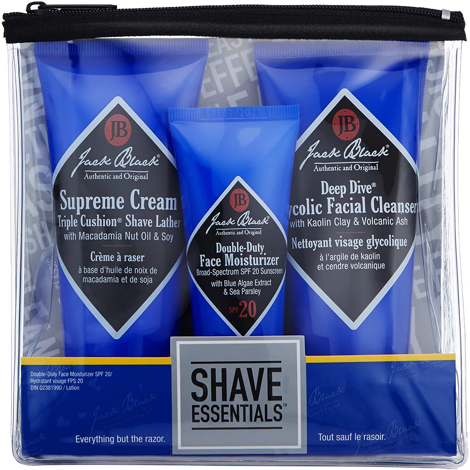 Jack Black Shave Essentials Including Deep Dive, Supreme Cream