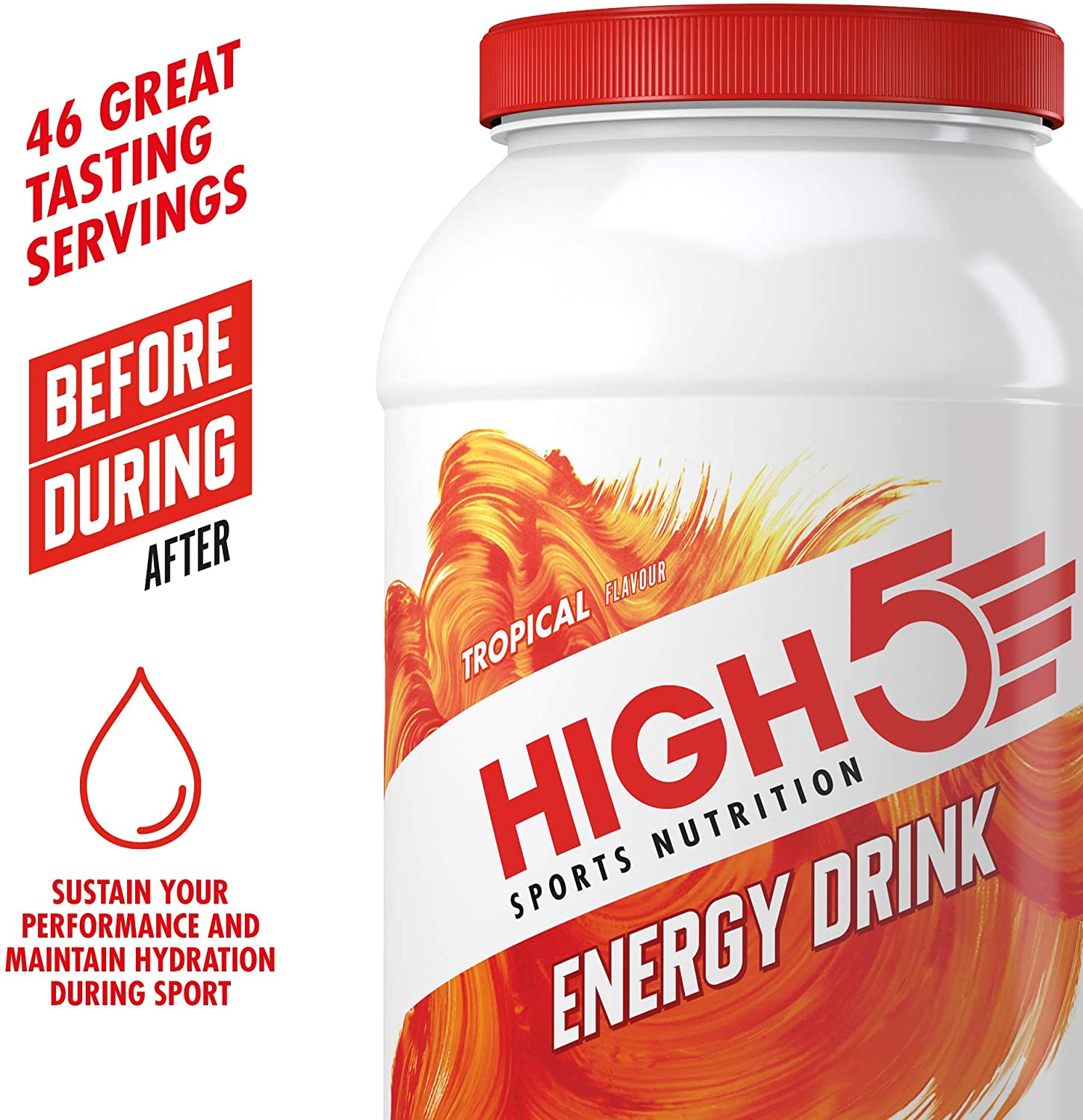 HIGH5 Energy Drink, Electrolytes Sport Energy Drink Powder, Isotonic Drink with 2:1 Fructose, Hydration for Running Cycling - Image 3