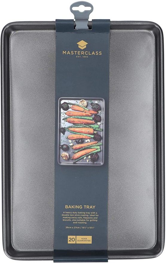 MasterClass Large Baking Tray with PFOA Free Non Stick, Robust 1 mm Carbon Steel, 39 x 27 cm - Image 3
