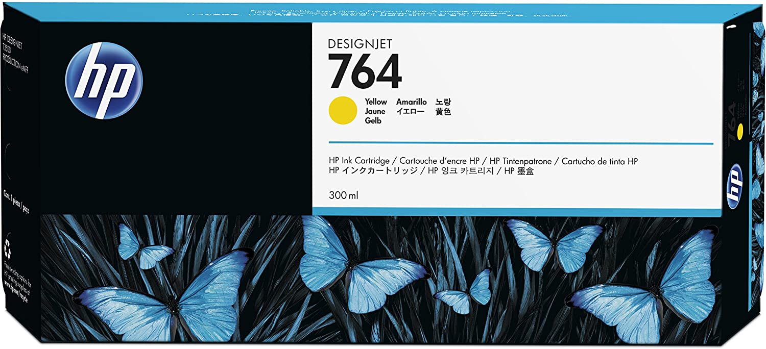 HP C1Q15A Ink Cartridges for DesignJet T3500/T3500 Production eMFP, Yellow
