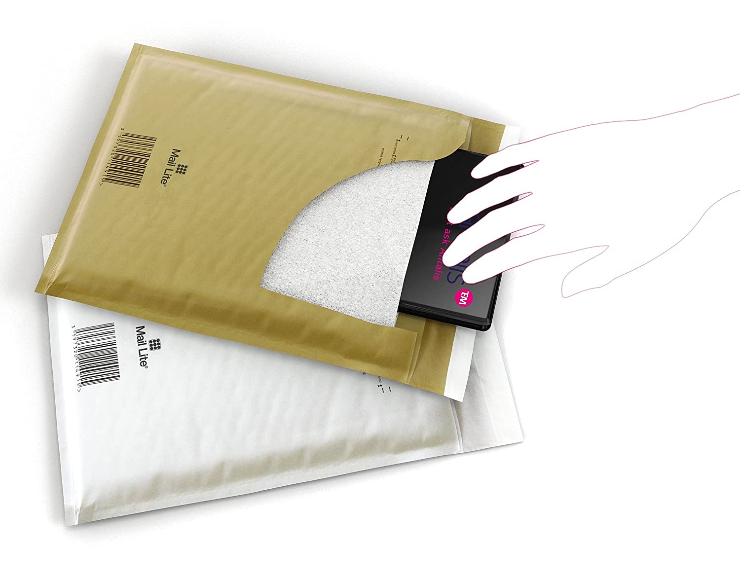 Mail Lite D/1 White 180x260mm 100env/BX