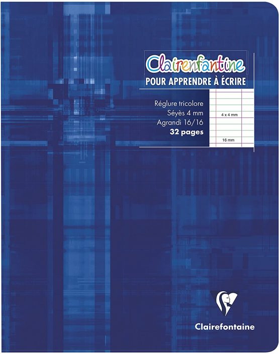 Clairefontaine – 17 x 22 cm – 32 Pages – 4 mm – 16 x 16 – Large Squares