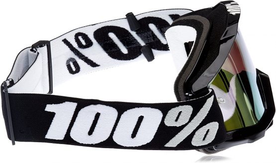 100% Men Accuri Mirror Gold Lens Motocross/Cycling Goggles - Tornado, One Size - Image 3