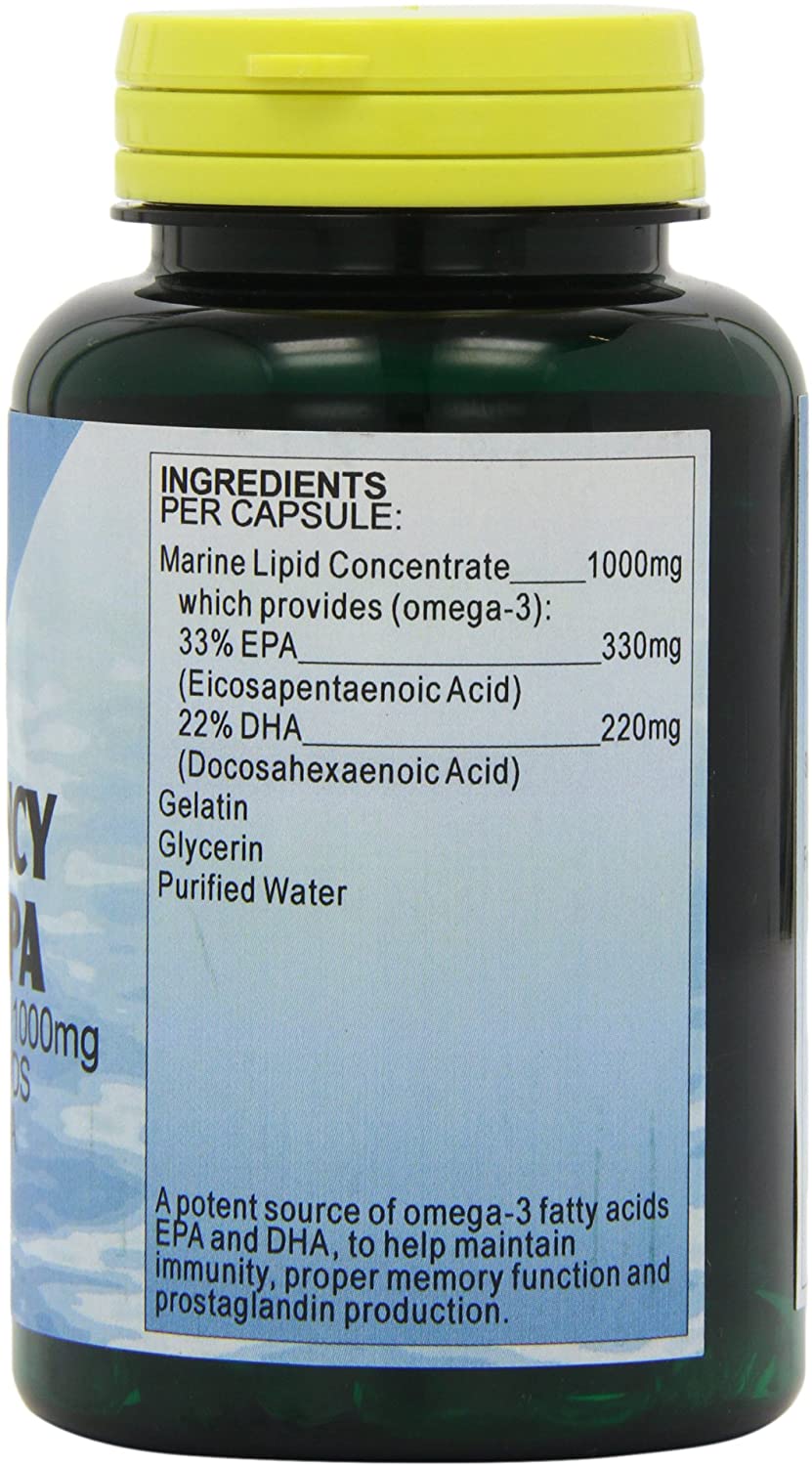 Health Plus High Potency Omega-3 EPA 1000mg (33:22) Fish Oil Supplement - 90 Capsules, Natural, 90 count (Pack of 1) - Image 3