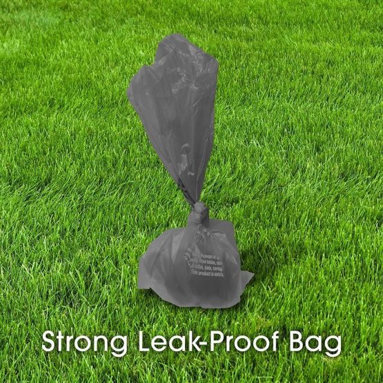 Bags on Board Dog Poop Pick-Up Bone Dispenser and Refill Bags, Black - Image 3