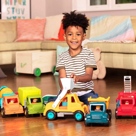 Battat BT2512Z Garbage Truck Toy, Lime Green - Image 4