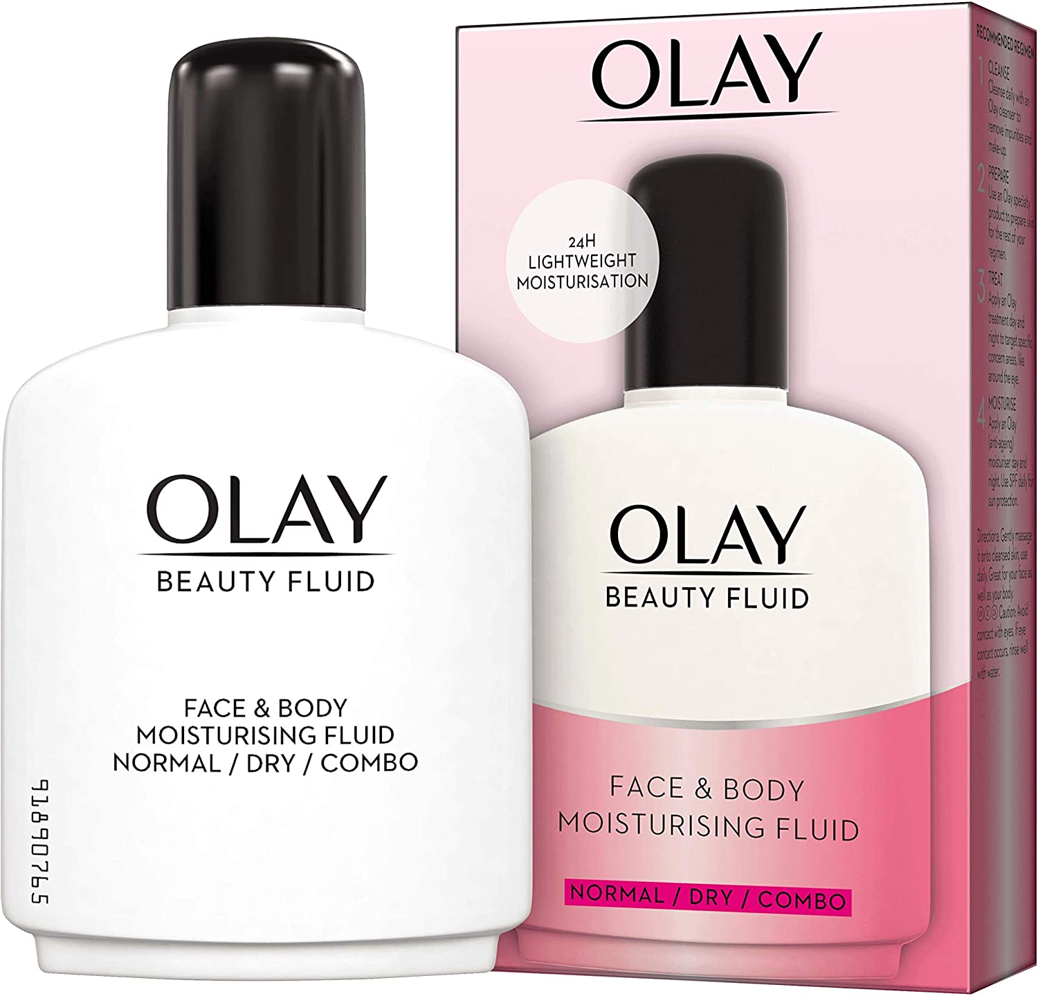 Olay Beauty Fluid Moisturise & Replenish Face, Neck And Body Lotion, For Silky Soft And Smooth Skin,100ml