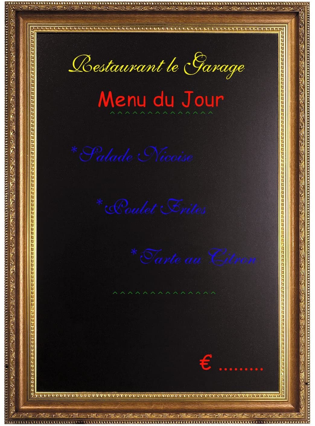 Securit Gold Chalk Board, 85 x 65 x 5 cm, Multi-color, 65x85 - Image 2