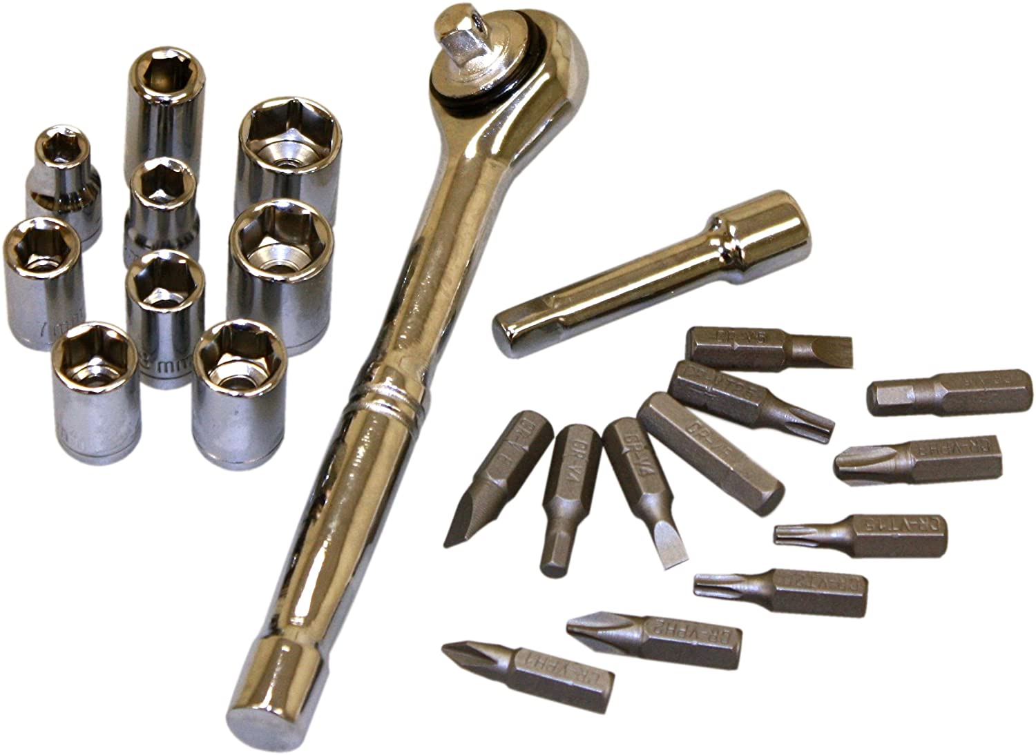 Rolson 36099 23 pc Socket and Bit Set, Variety Pack