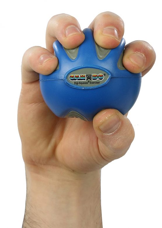 Hand exerciser - finger strengthener Cando® Digi-Squeeze, blue (strong) - Image 3