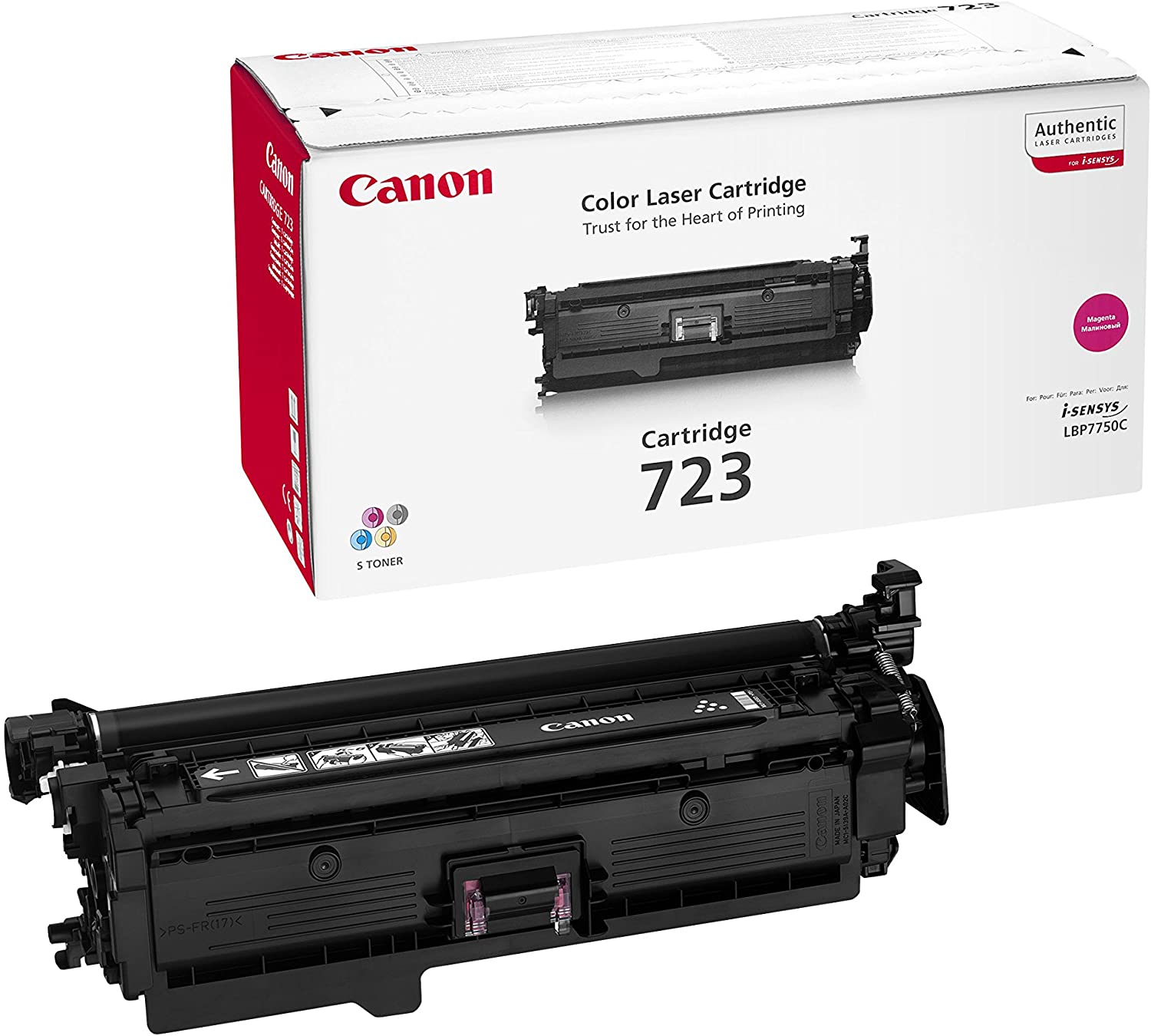 Canon Original Magenta Laser Toner Cartridge 723, 1