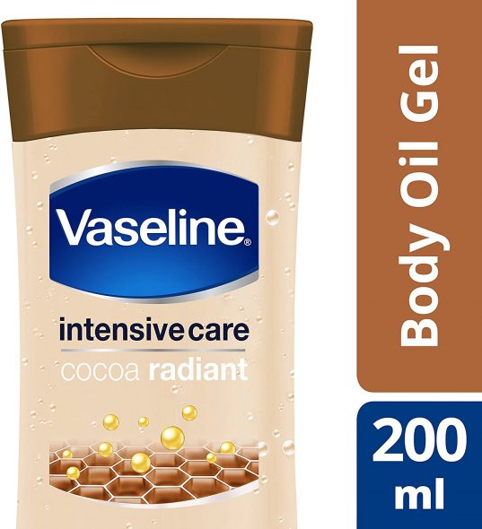 vaseline cocoa butter radiant oil