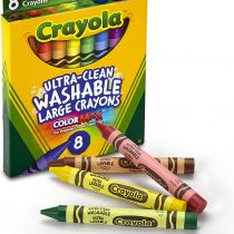 Crayola Ultra Clean Large Washable Crayons, School Supplies, 8 Count