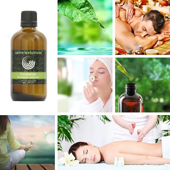 Calmer Solutions Eucalyptus 100% Pure Essential Aromatherapy Oil 100ml - Image 4