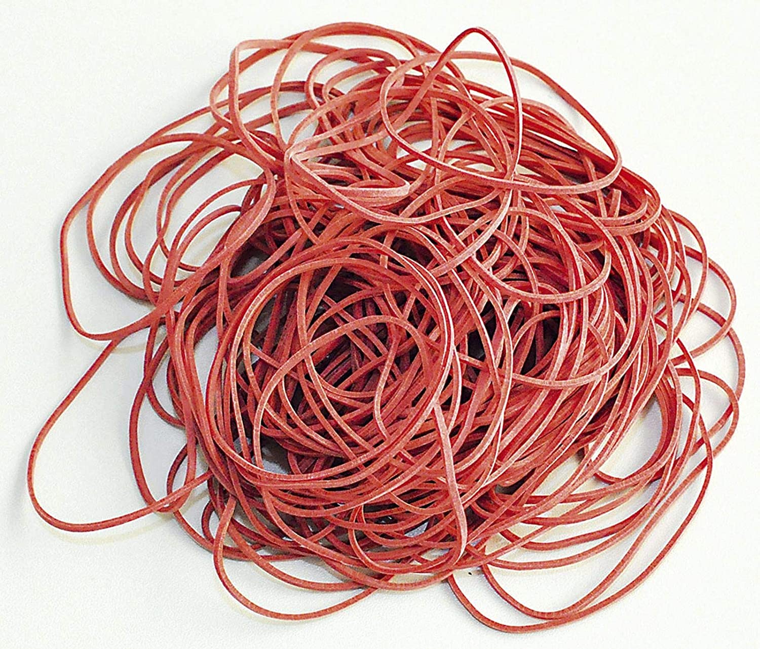 Rubber Bands Q-CONNECT 100g Diameter 50mm Red/Small Office Accessories/Type-Standard/Material-Rubber/Colour-Red/Size-50mm