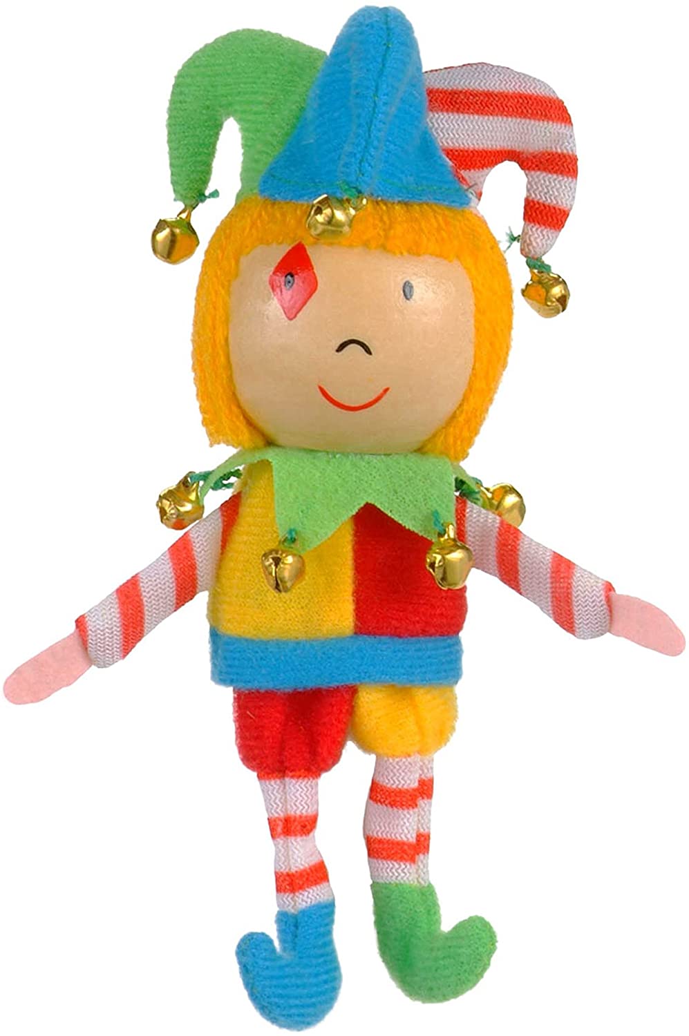 Fiesta Crafts Jester Finger Puppet for Kids