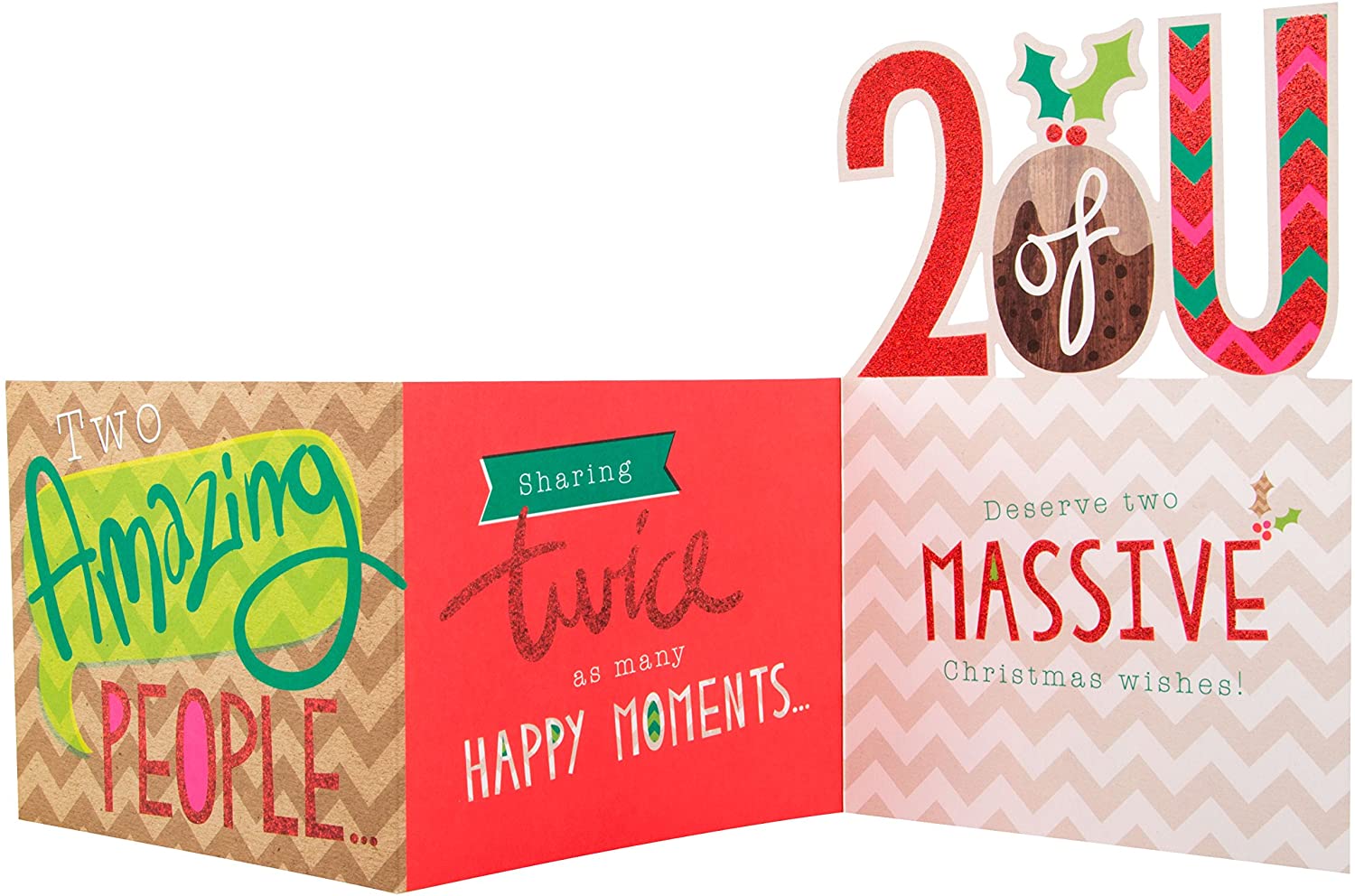 Hallmark Christmas Card to Both 'Two Amazing People' - Medium