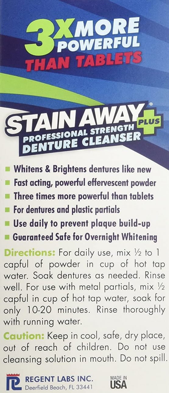 Stain-Away I00028111 Plus Denture Cleanser, 8.1 oz - Image 2