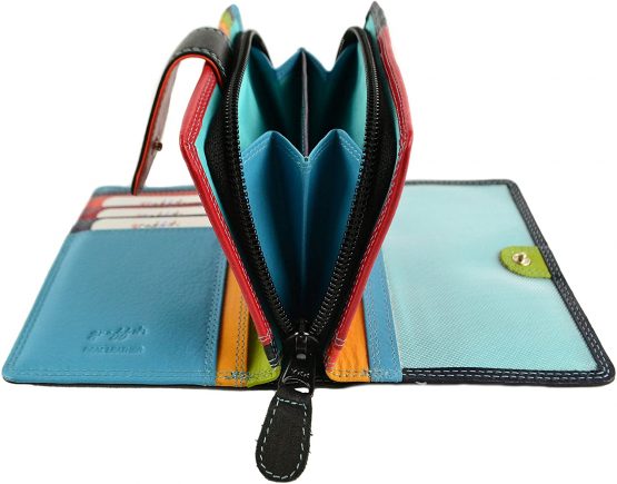 Golunski Ladies Tab Flap Over Leather Purse Wallet Change Graffiti Gift Box - Image 3