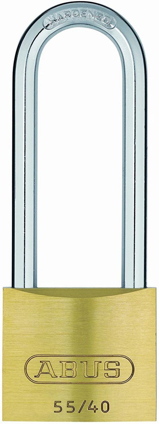 ABUS 04762 63mm Long Shackle Special Brass Padlock