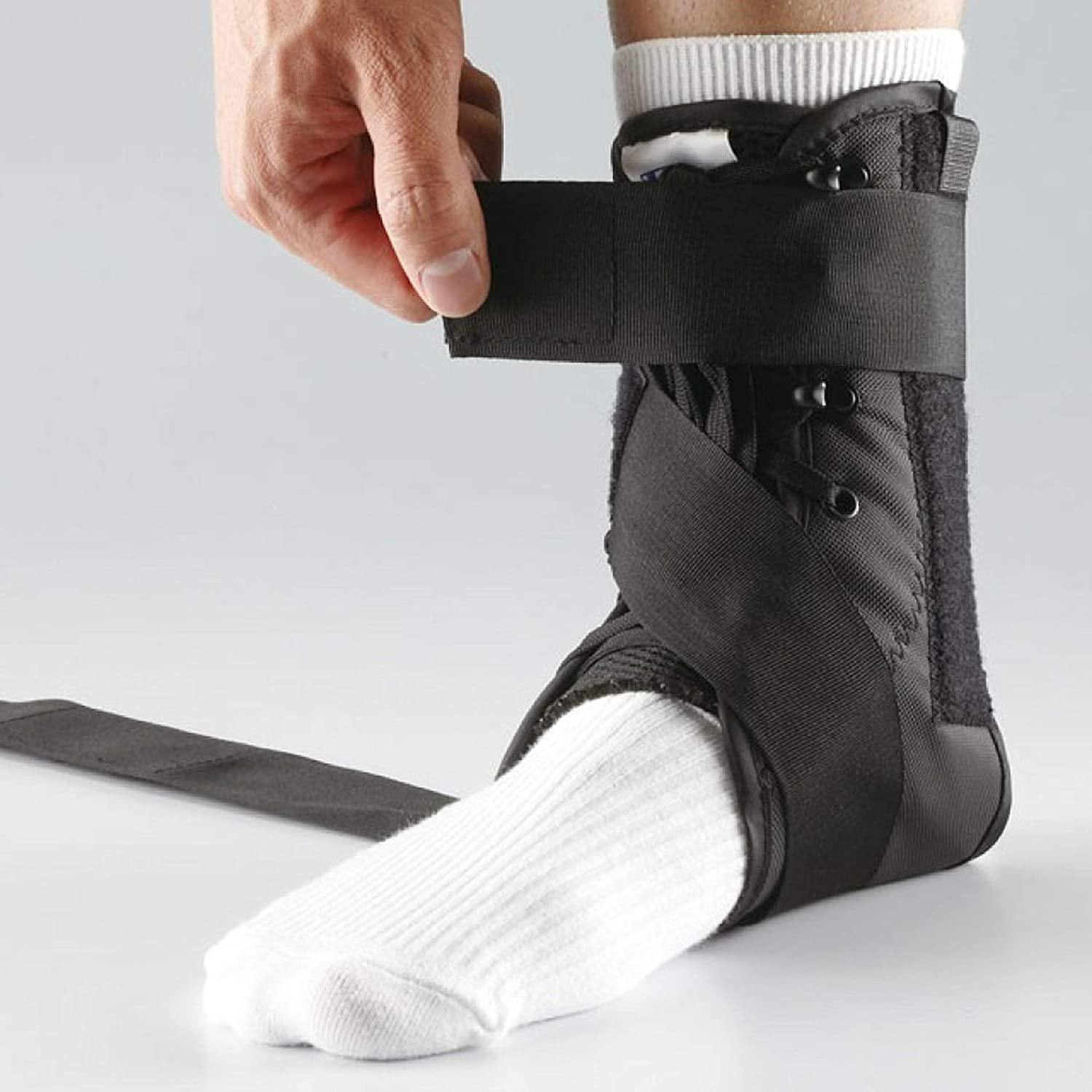 LP Support 597 Ankle Brace with Stabilizing Bands, Ankle Bandage, Foot