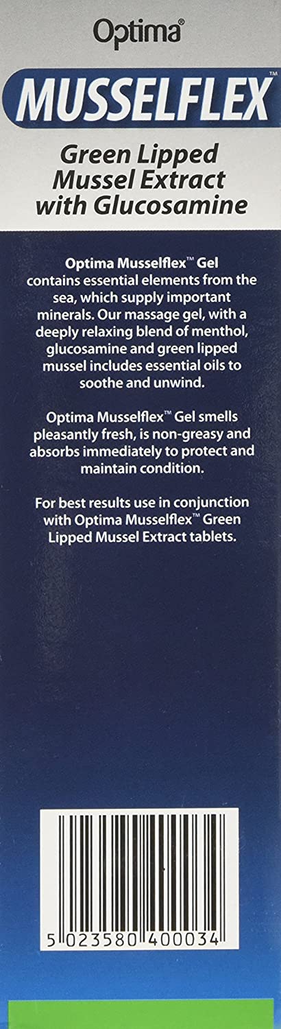 Optima MusselEx Gel, Natural, Cruelty Free, Green Lipped Mussel Extract, Tissue & Joint Massage, 125 ml, 125 ml (Pack of 1) - Image 3