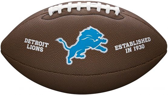 Wilson Sporting Goods NFL Team Logo Composite Football, Official - Detroit Lions