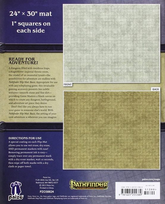 Paizo Publishing | Pathfinder Flip-Mat: Basic | Accessory | Ages 13+ | 1 to 4 Players | 90 Minutes Playing Time - Image 2