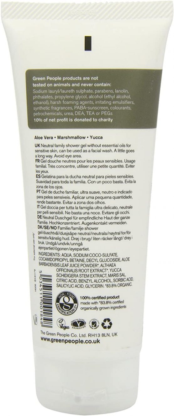 Green People Neutral/Scent Free Shower Gel (200ml) - Image 2