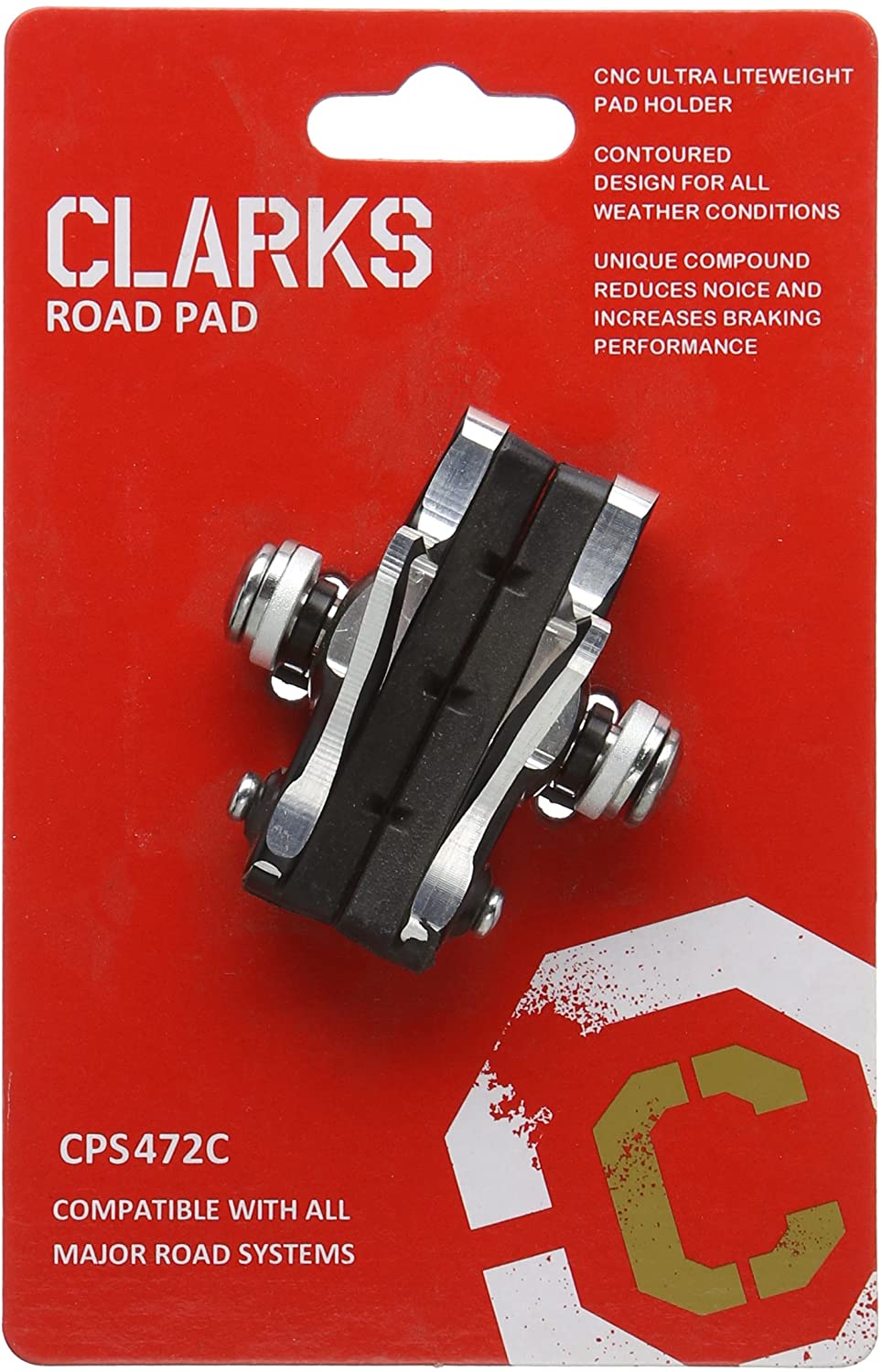 Clarks CPS472 Brake Shoe Cycle Component - Black