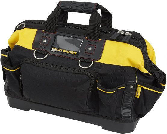 STANLEY FATMAX Technician Tool Bag, Heavy Duty 600 Denier and Leather, Multifunctional Tool Storage Organiser, 18 Inch, 1-93-950 - Image 2