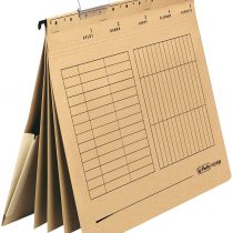 Herlitz UNIREG A4 Manilla Card-Board Hanging File - Buff (5 Pieces)