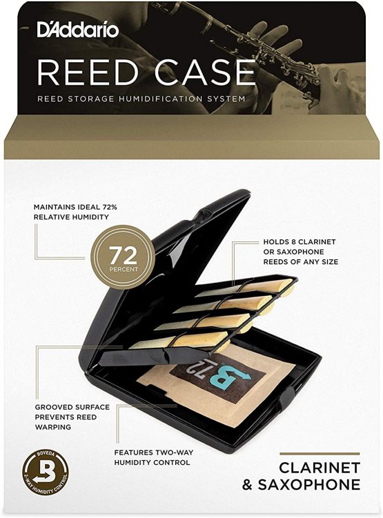 Rico Multi-Instrument Reed Storage Case with Humidity Control Pack for All Clarinets and Saxophones - Image 2