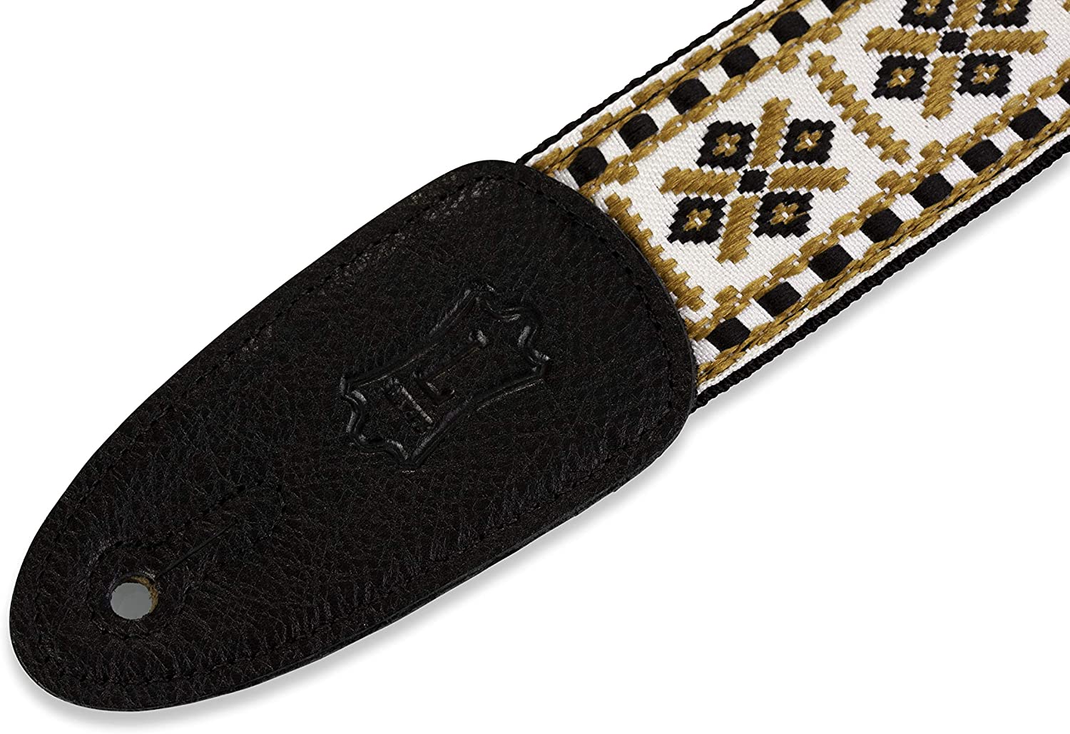 Levy's M8HT-07 2 inch Style 07 60's Style Hootenanny Jacquard Weave Guitar Straps with Leather Back - Image 2