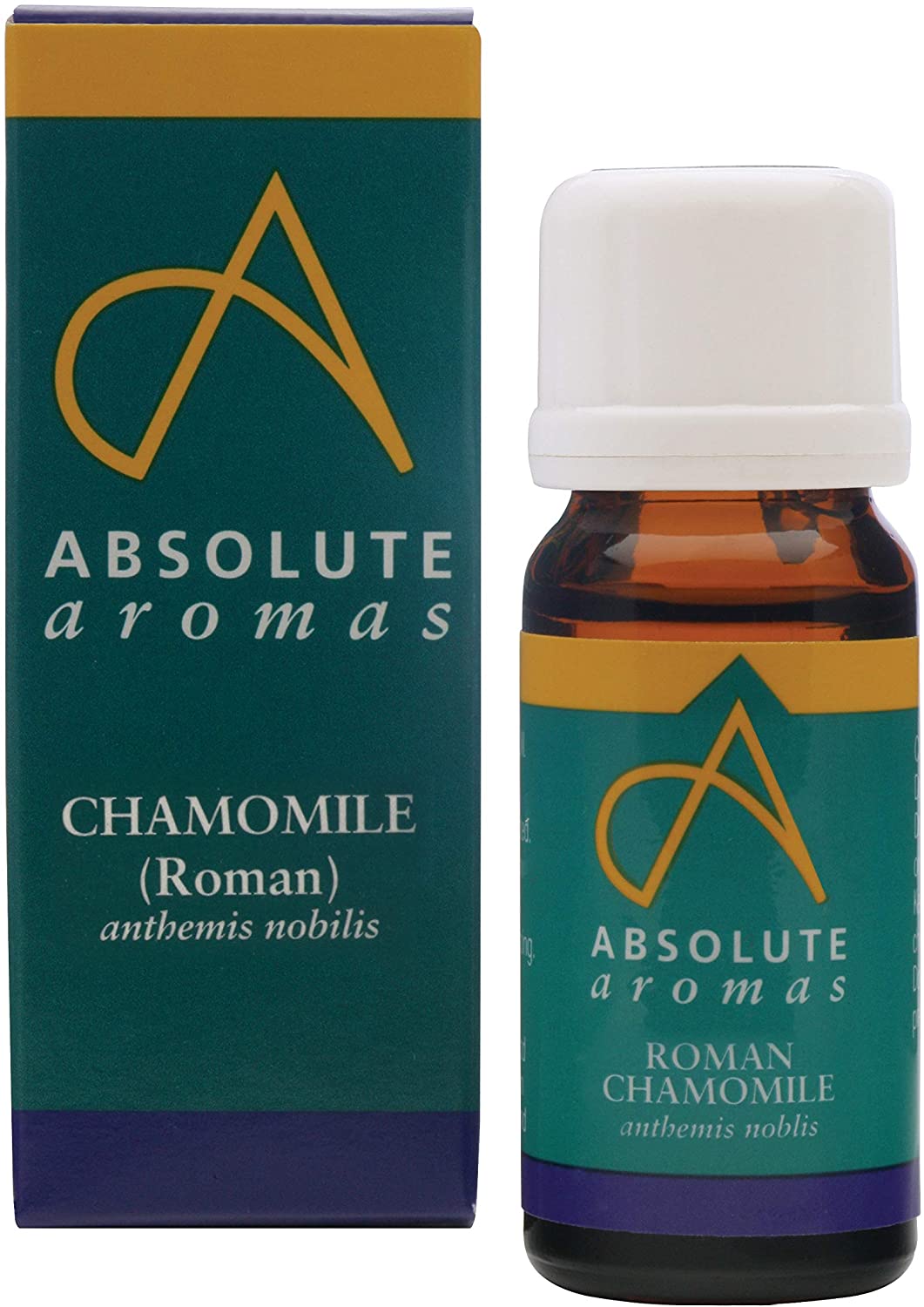 Absolute Aromas Roman Chamomile Essential Oil 10ml, 100% Pure, Natural, Vegan, Undiluted and Cruelty-Free