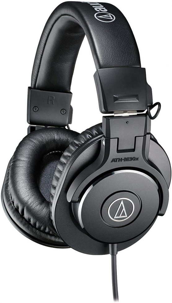 Audio-Technica M30x Professional Studio Headphones for studio recording, creators, podcasts and everyday listening