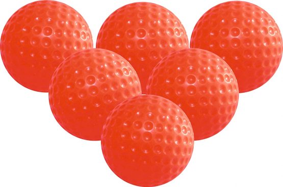 Longridge Men's Golfbälle Gelee Trainings 6 Stück Rubber Balls for Practice, Orange, 6 Pack
