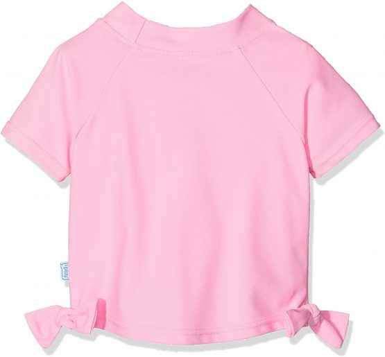 i play Mix n Match Short Sleeve Bow Rashvest for Girls (3-6 Months, Newborn, Light Pink Mum Garden) - Image 2