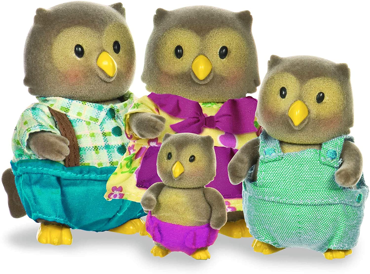 Li'l Woodzeez, Owl Family Set including Storybook, 5 Pieces Miniature Animal Figurines, Collectible Toy Figures for Kids - Image 2