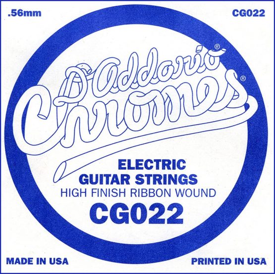 D'Addario .022 Flat Wound Single String for Electric Guitar